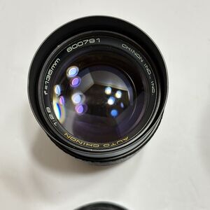 Auto Chinon 1:28 f=135mm Japan 28mm f2.8 Auto Lens Camera with Case